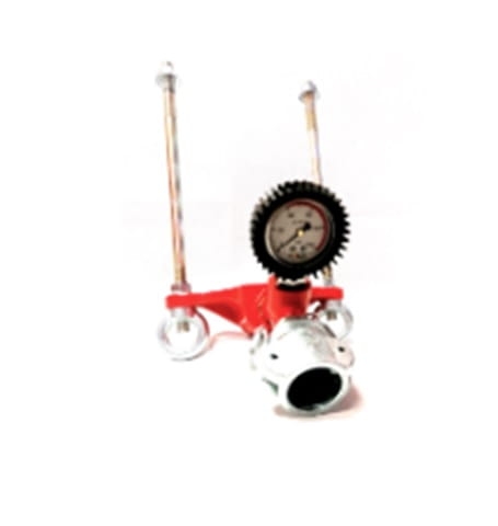 Jarzmo pompy DN25 złącze camlock żeński typ D z manometrem  60 BAR.jpg