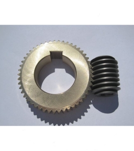 ŚLIMAK Z=1 + ŚLIMACZNICA Z=49 MAŁEK pasuje do PRZEKŁADNI KOSZA AGREGATU TYNKARSKIEGO A-5 stary typ(ZAMIENNIK) (KPL.)